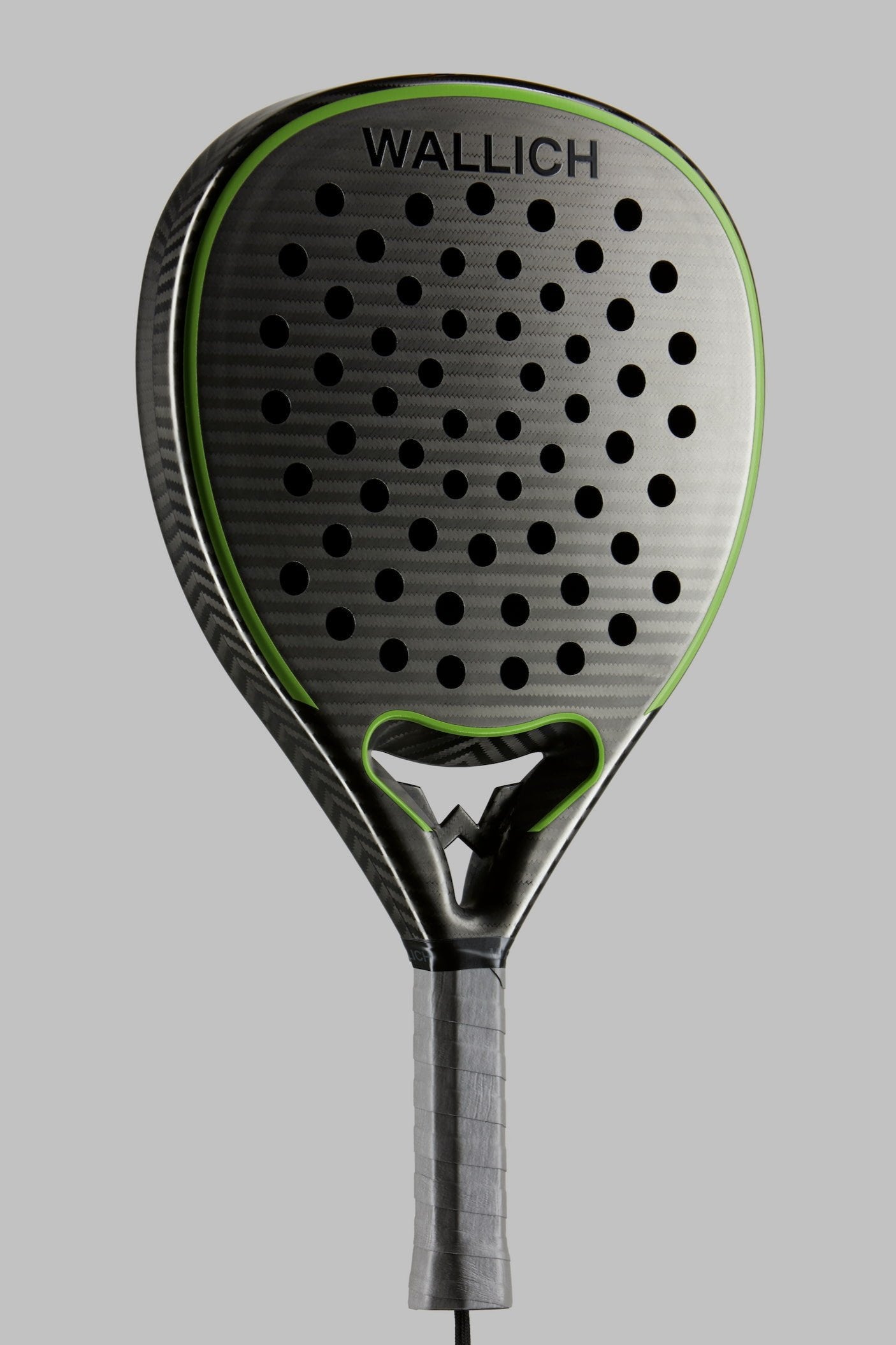 Green carbon fiber padel racket